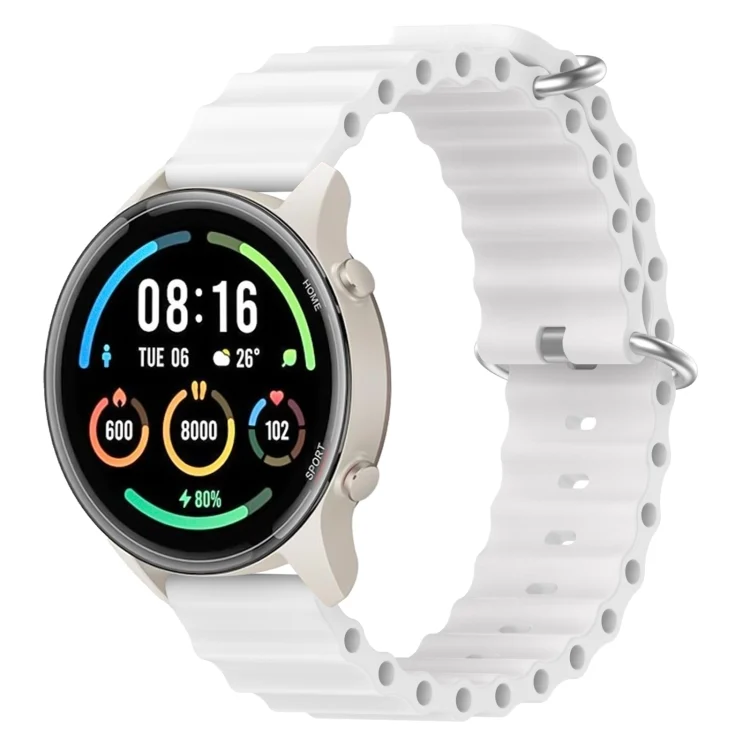 22mm Ocean Style Silicone Solid Color Watch Band