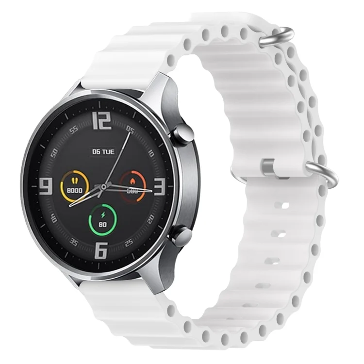 22mm Ocean Style Silicone Solid Color Watch Band