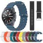 22mm Ocean Style Silicone Solid Color Watch Band - Image 2