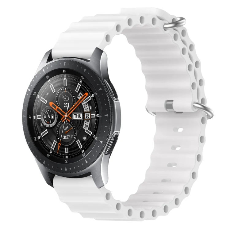 22mm Ocean Style Silicone Solid Color Watch Band