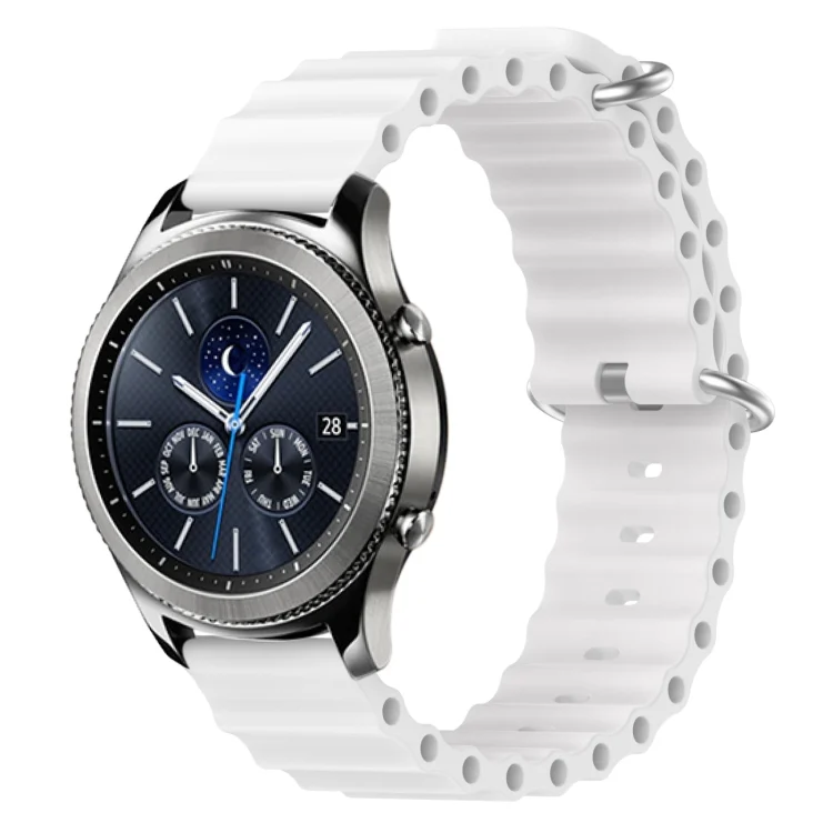 22mm Ocean Style Silicone Solid Color Watch Band