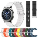 22mm Ocean Style Silicone Solid Color Watch Band - Image 2