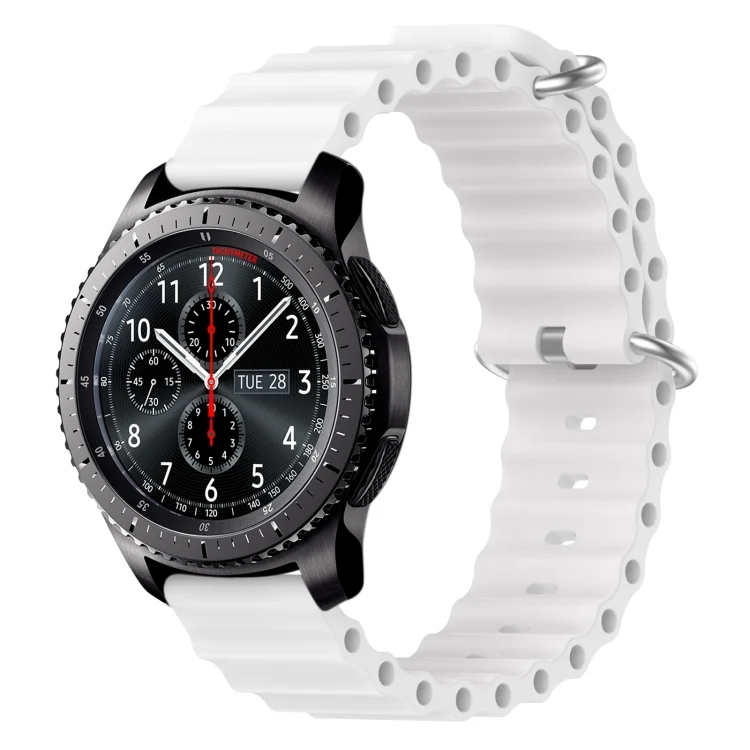 22mm Ocean Style Silicone Solid Color Watch Band