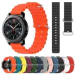 22mm Ocean Style Silicone Solid Color Watch Band - Image 2
