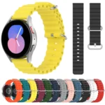 20mm Ocean Style Silicone Solid Color Watch Band - Image 2