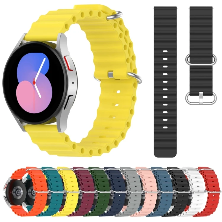 SYA001971002_B1.webp 20mm Ocean Style Silicone Solid Color Watch Band - Image 2