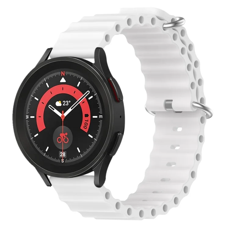 20mm Ocean Style Silicone Solid Color Watch Band