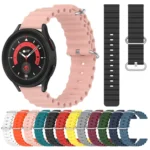 20mm Ocean Style Silicone Solid Color Watch Band - Image 2