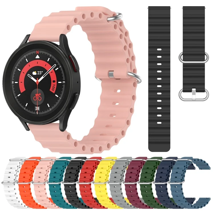 SYA001971003_B1.webp 20mm Ocean Style Silicone Solid Color Watch Band - Image 2