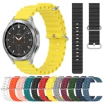 20mm Ocean Style Silicone Solid Color Watch Band - Image 2