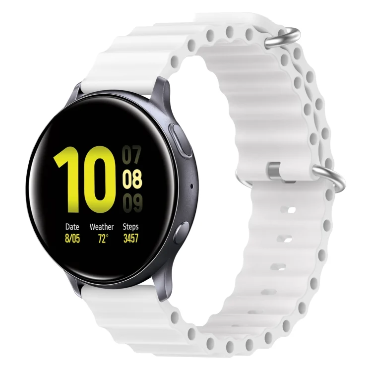 20mm Ocean Style Silicone Solid Color Watch Band