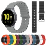 20mm Ocean Style Silicone Solid Color Watch Band - Image 2
