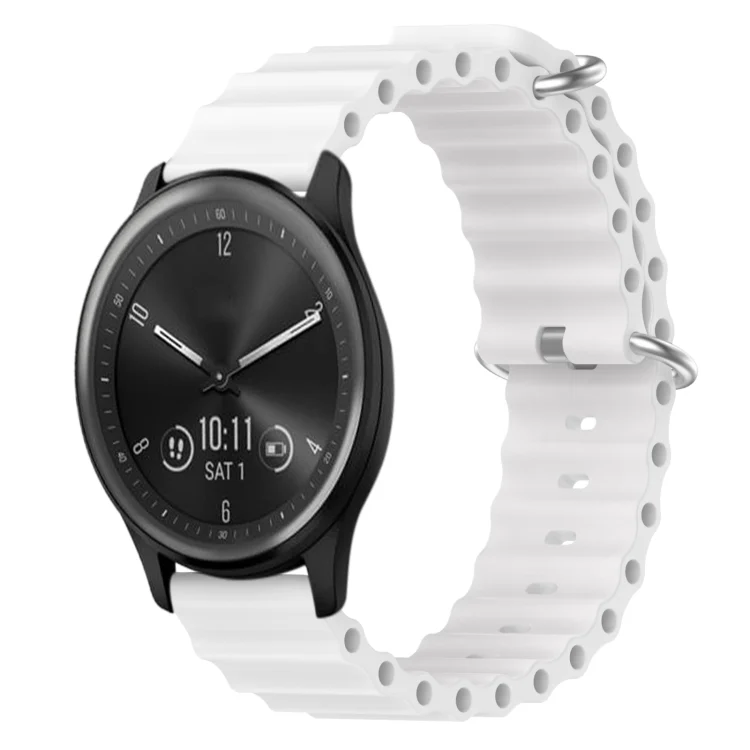 20mm Ocean Style Silicone Solid Color Watch Band