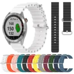 20mm Ocean Style Silicone Solid Color Watch Band - Image 2