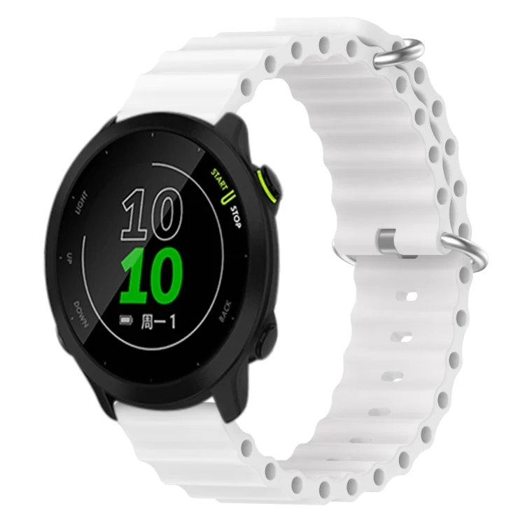 20mm Ocean Style Silicone Solid Color Watch Band