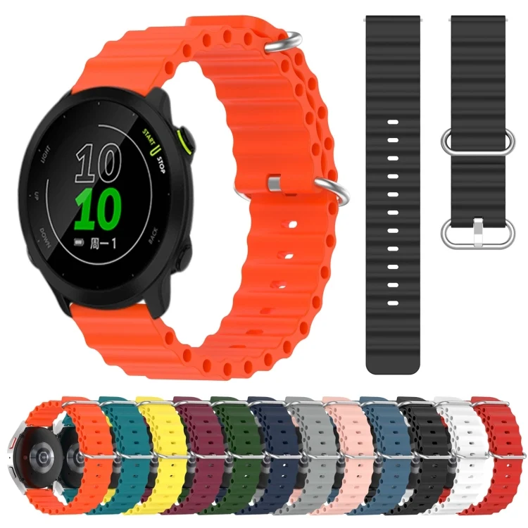 SYA001971104_B1.webp 20mm Ocean Style Silicone Solid Color Watch Band - Image 2