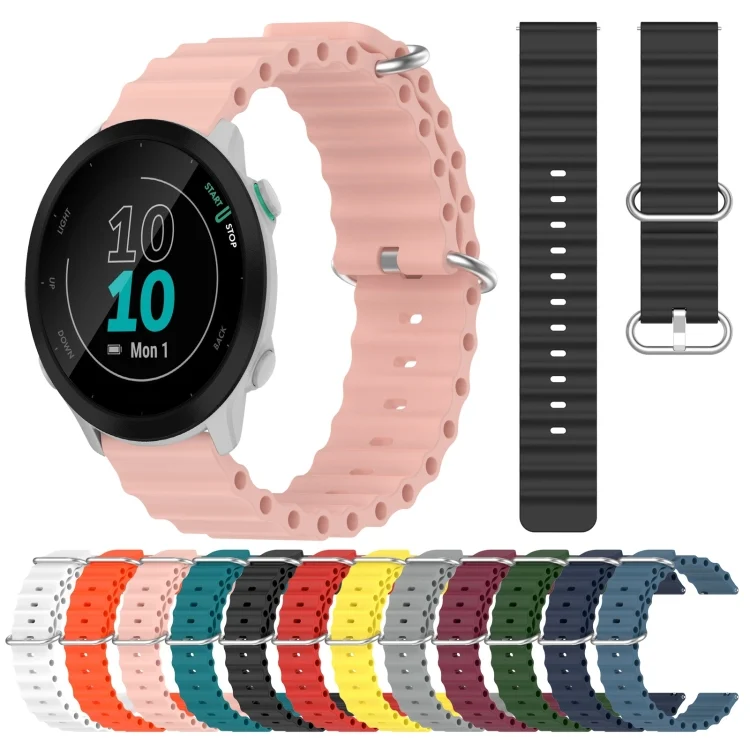 SYA001971105_B1.webp 20mm Ocean Style Silicone Solid Color Watch Band - Image 2