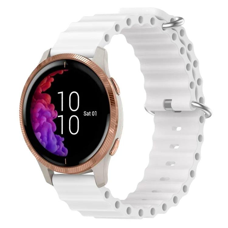 20mm Ocean Style Silicone Solid Color Watch Band