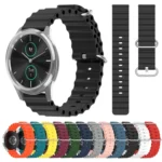 20mm Ocean Style Silicone Solid Color Watch Band - Image 2