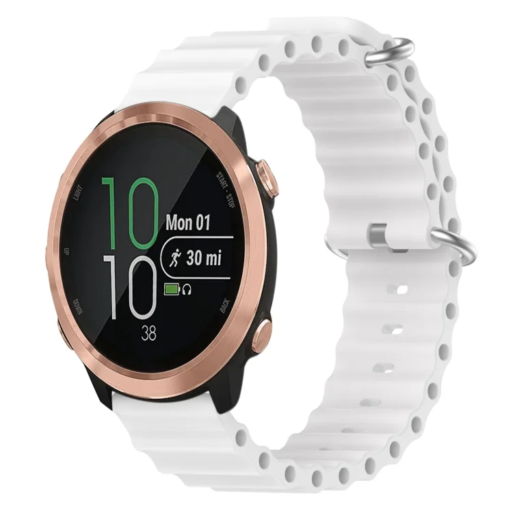 20mm Ocean Style Silicone Solid Color Watch Band