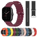 20mm Ocean Style Silicone Solid Color Watch Band - Image 2
