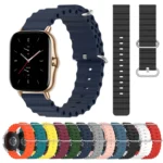 20mm Ocean Style Silicone Solid Color Watch Band - Image 2