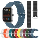 20mm Ocean Style Silicone Solid Color Watch Band - Image 2