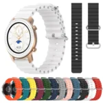 20mm Ocean Style Silicone Solid Color Watch Band - Image 2