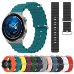 20mm Ocean Style Silicone Solid Color Watch Band - Image 2