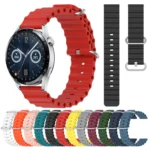 20mm Ocean Style Silicone Solid Color Watch Band - Image 2