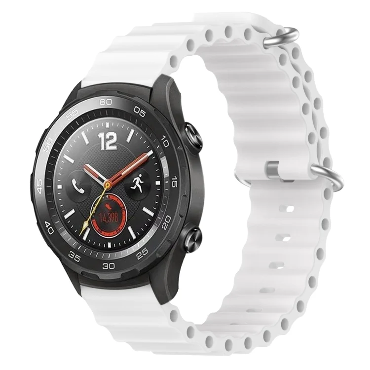 20mm Ocean Style Silicone Solid Color Watch Band