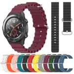 20mm Ocean Style Silicone Solid Color Watch Band - Image 2