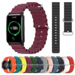 20mm Ocean Style Silicone Solid Color Watch Band - Image 2