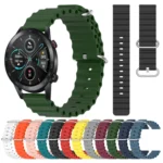 20mm Ocean Style Silicone Solid Color Watch Band - Image 2