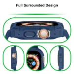 For Apple Watch Ultra 49mm JUNSUNMAY Integrated TPU Case Adjustable Elastic Watch Band - Image 6