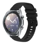 20mm Wavy Dotted Solid-Color Silicone Watch Band