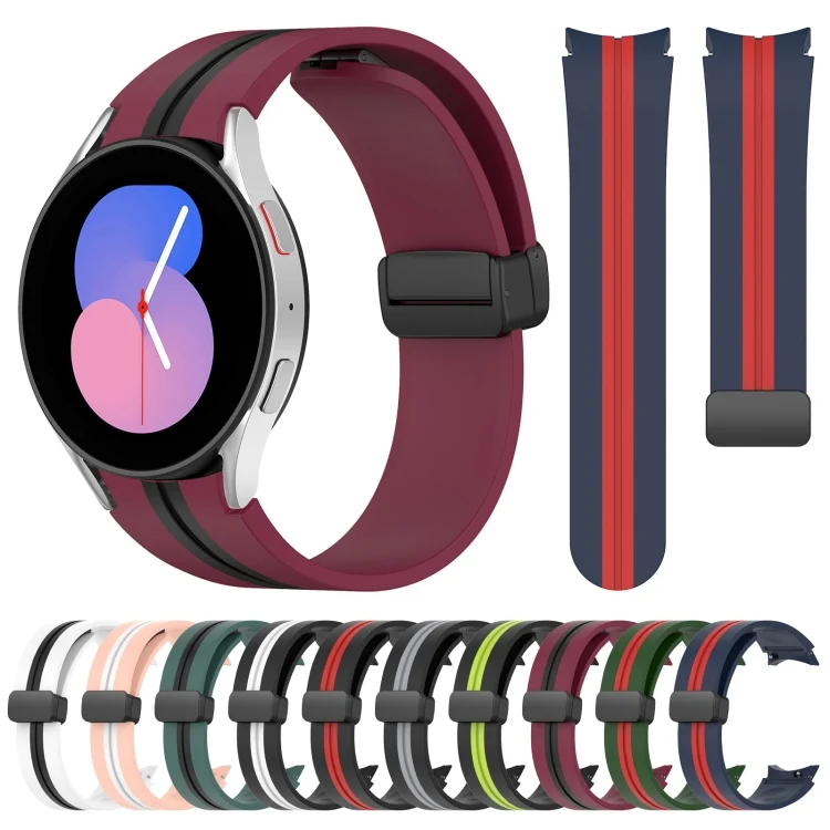 SYA001980001_B1.webp Folding Magnetic Clasp Silicone Watch Band - Image 2
