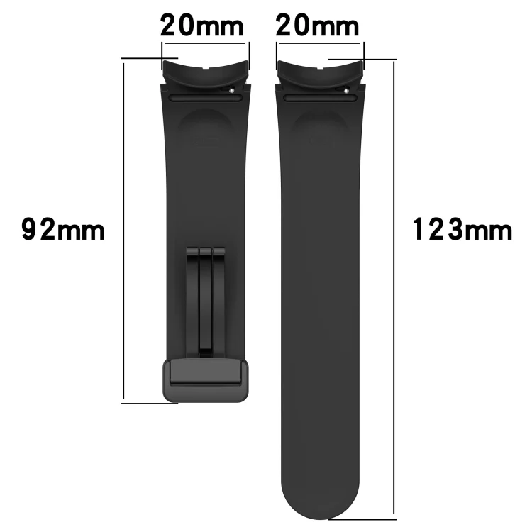 SYA001980003_B3.webp Folding Magnetic Clasp Silicone Watch Band - Image 4
