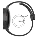 Folding Magnetic Clasp Silicone Watch Band - Image 5