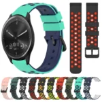 20mm Two-Color Porous Silicone Watch Band - Image 2