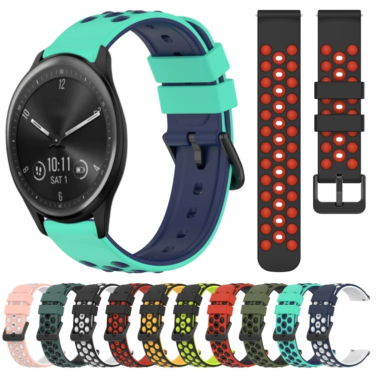 SYA001980201_B1.webp 20mm Two-Color Porous Silicone Watch Band - Image 2