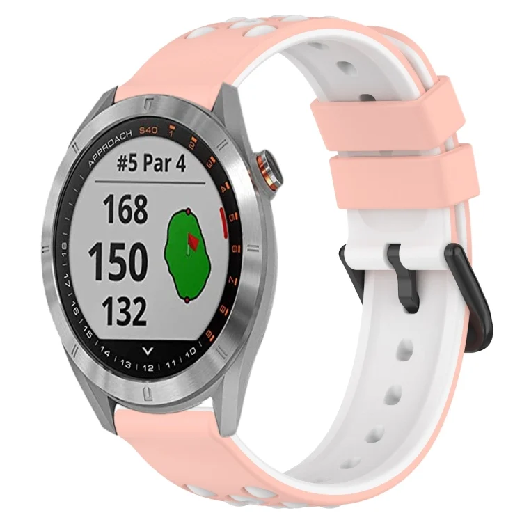 20mm Two-Color Porous Silicone Watch Band