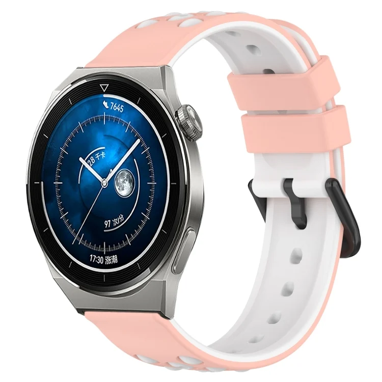 20mm Two-Color Porous Silicone Watch Band