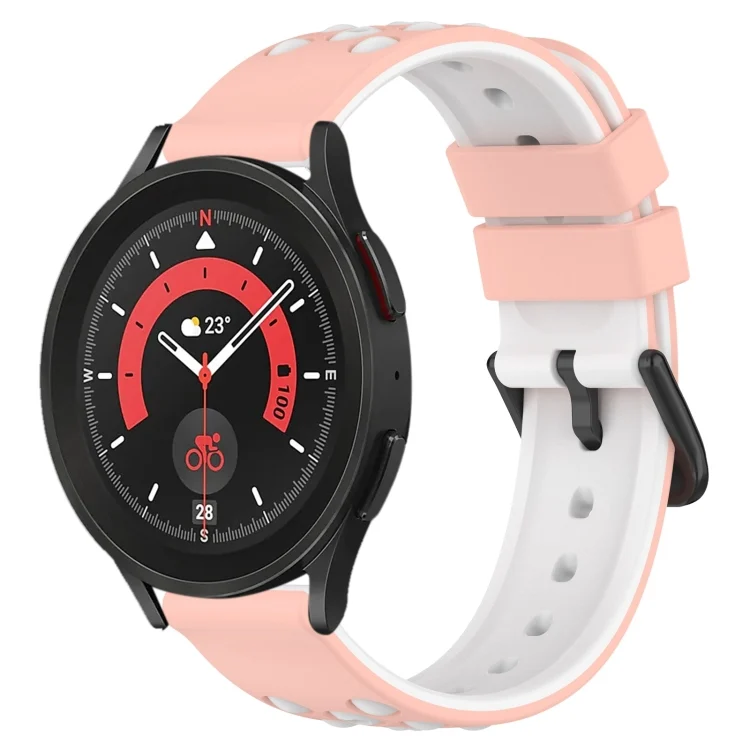 20mm Two-Color Porous Silicone Watch Band