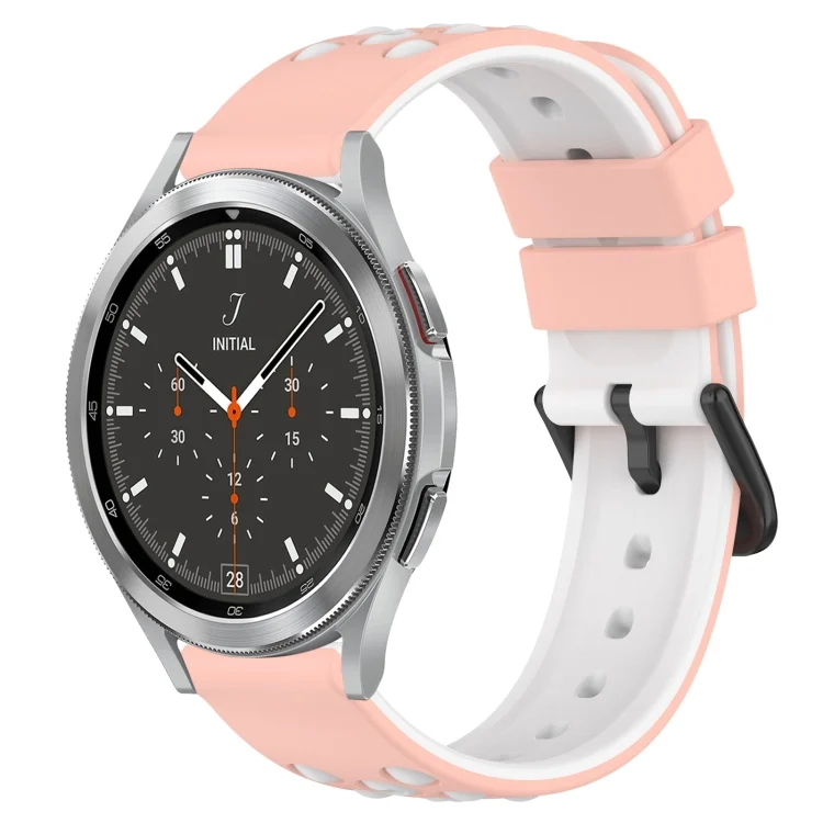 20mm Two-Color Porous Silicone Watch Band