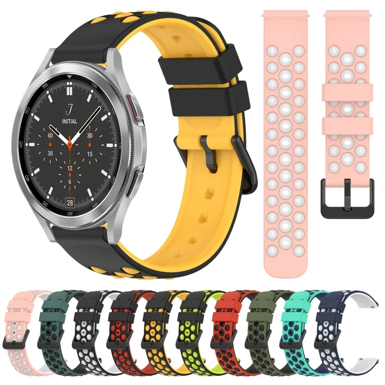 SYA001980407_B1.webp 20mm Two-Color Porous Silicone Watch Band - Image 2