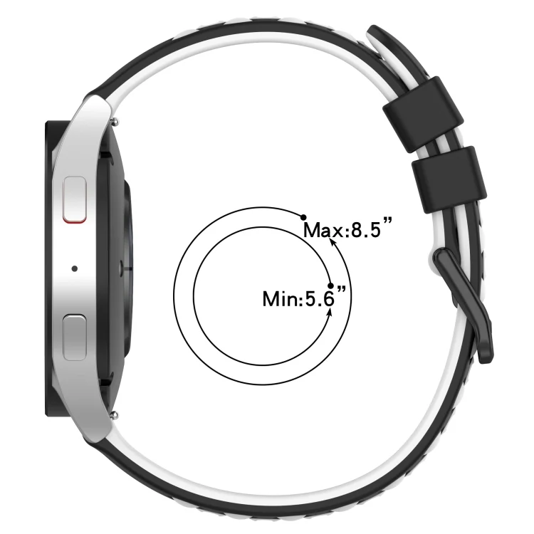 SYA001980407_B3.webp 20mm Two-Color Porous Silicone Watch Band - Image 4