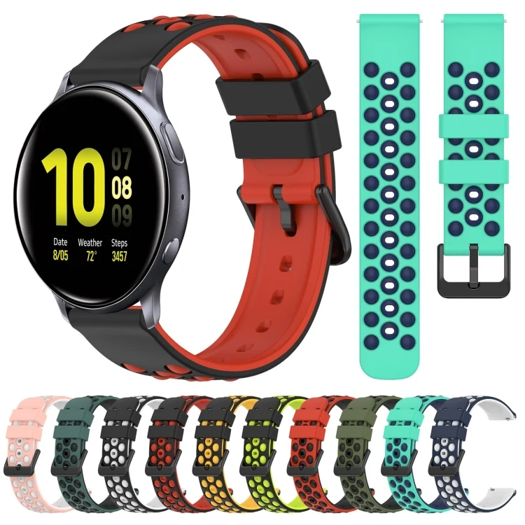 SYA001980409_B1.webp 20mm Two-Color Porous Silicone Watch Band - Image 2