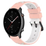 22mm Two-Color Porous Silicone Watch Band