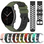 22mm Two-Color Porous Silicone Watch Band - Image 2